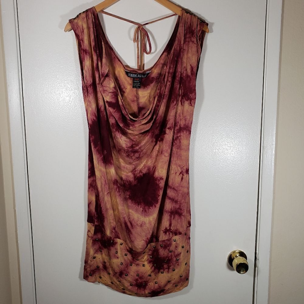 Kimikal Tie Dye 90s Y2k 2000s Style Tunic Blouse Size L